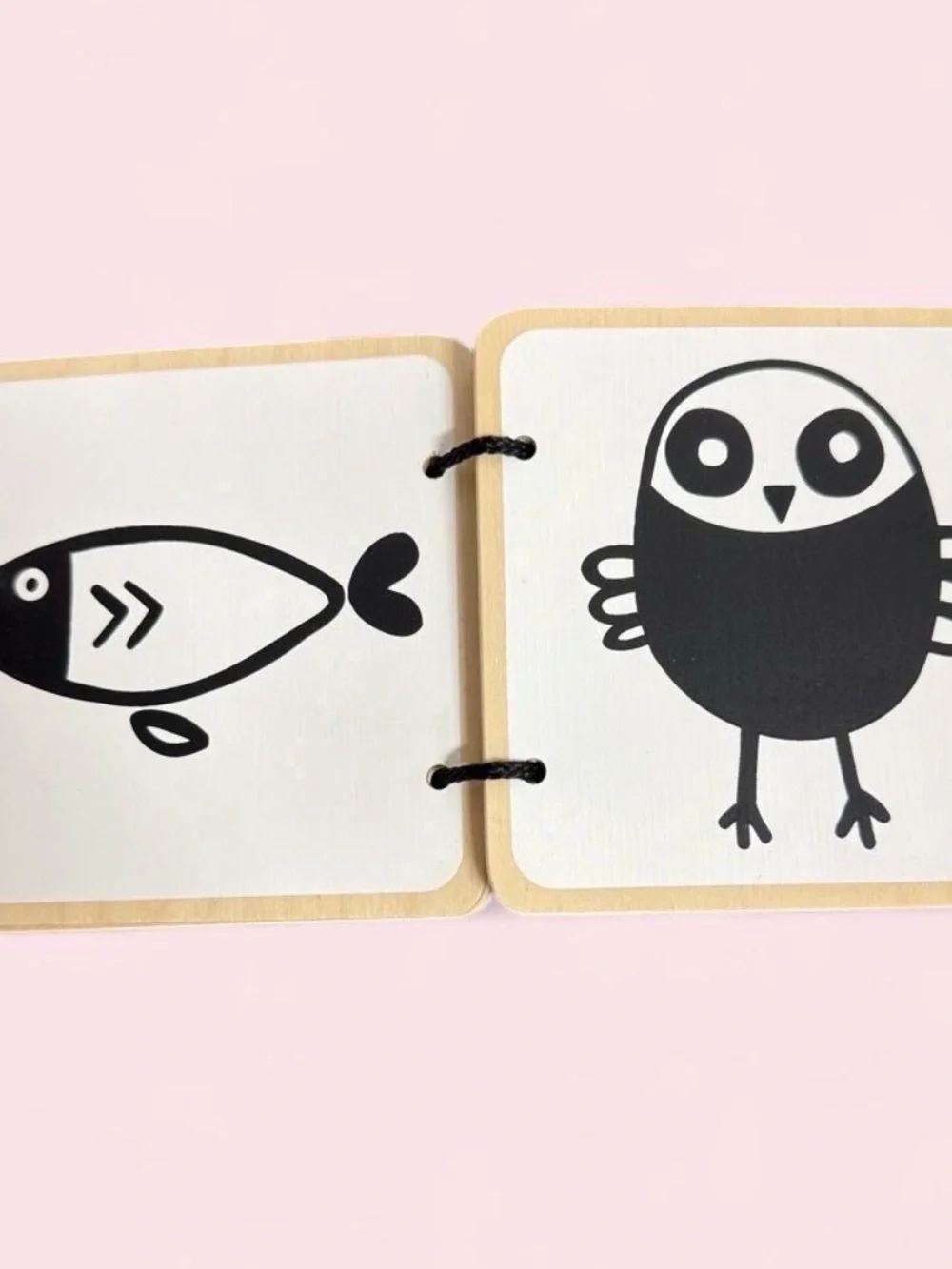 Lovevery High Contrast Animal Book wooden